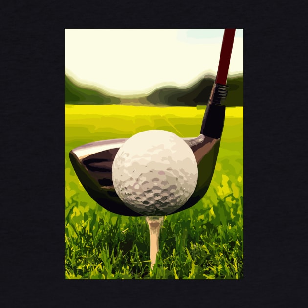 Golf Ball Tee Off by maxcode